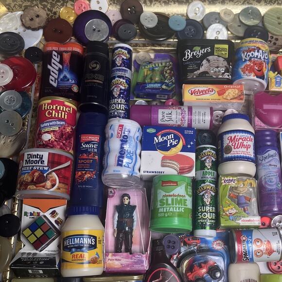 Mini Brands Food Toy Art Collage Framed Handmade Unique Decor Miniatures OOAK - Picture 8 of 13